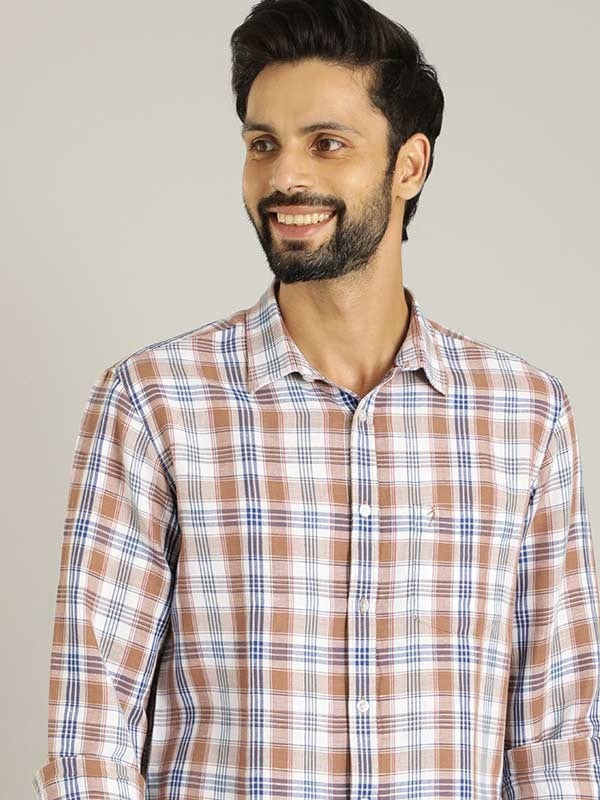 Indian Terrain Men Checkered Multicolor Shirt